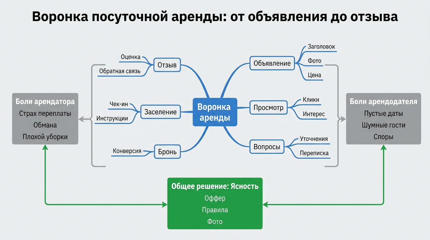 Воронка посуточной аренды
